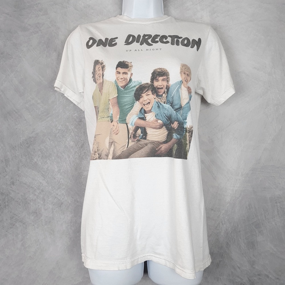 Vntg One Direction Shirt Mens Small Up All Night Graphic Band Tee Bay Island
